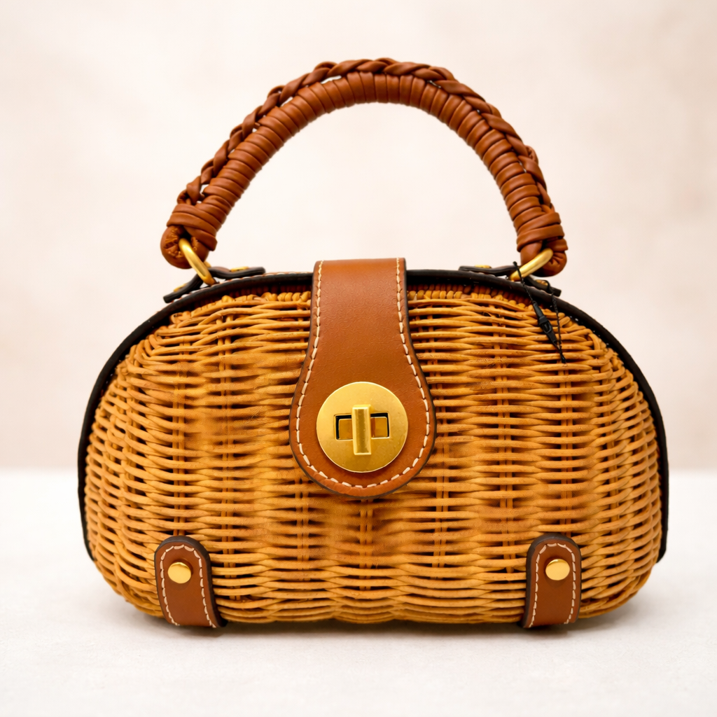 Zara Handcrafted Wicker Handbag