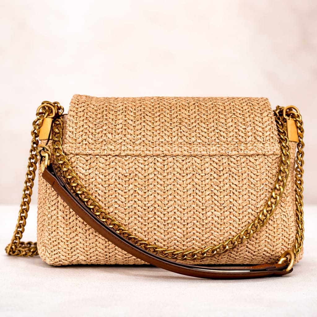 Zara Handcrafted Wicker Handbag